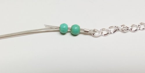 Judy Larson's Seed Bead and Nugget Necklace - , Beading, Beads, , Flatten crimp tube with large crimping pliers.